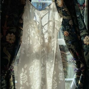 Victoria's Secret Cream Lace Fabric